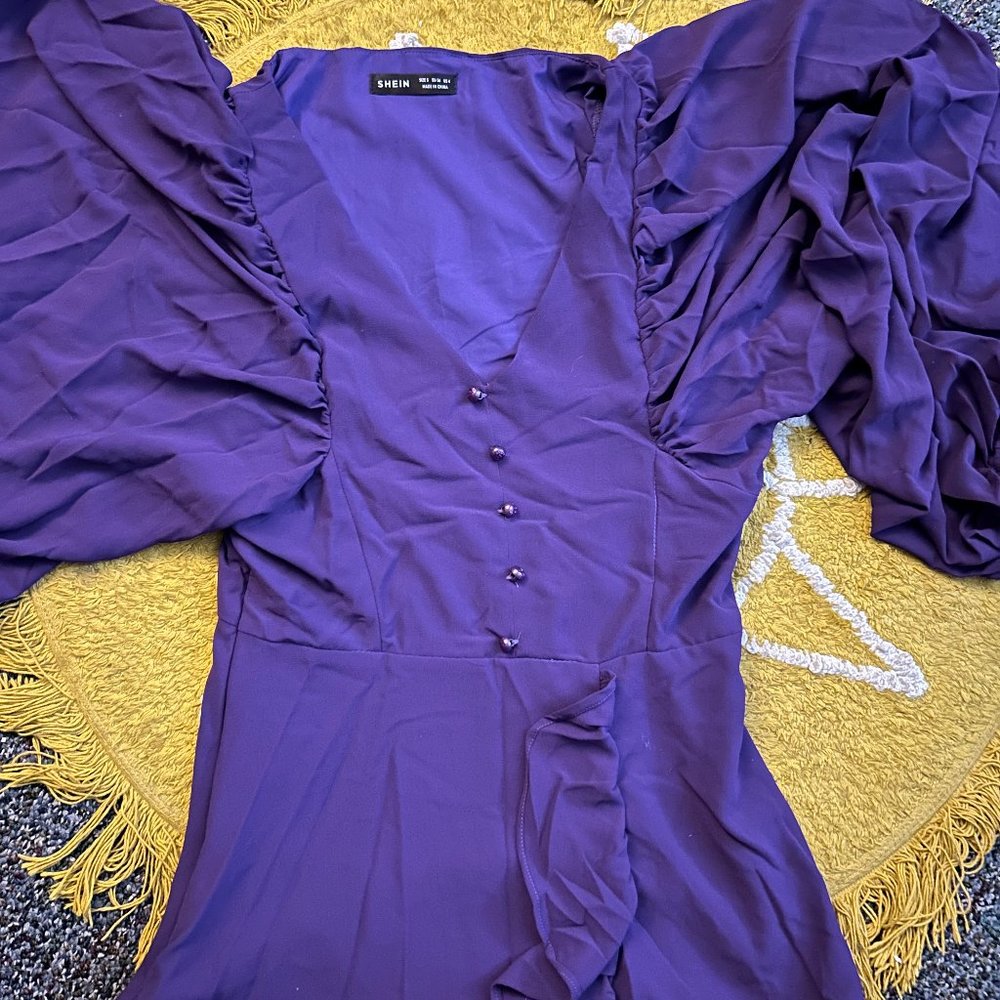 Purple short dress